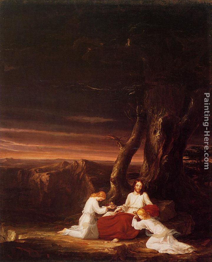 Angels Ministering to Christ in the Wilderness painting - Thomas Cole Angels Ministering to Christ in the Wilderness art painting